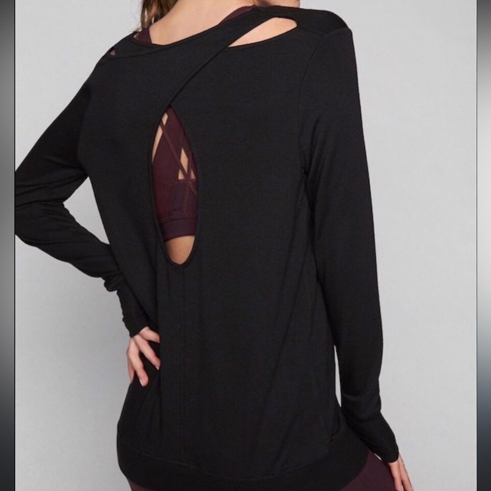 Athleta Coaster Go to sweatshirt size XXS black